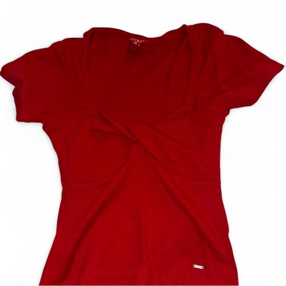 Guess Red Short Sleeve Women's Tee